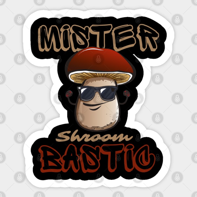 Funny Mushroom Collector, Funny Shroom Sticker by maxdax